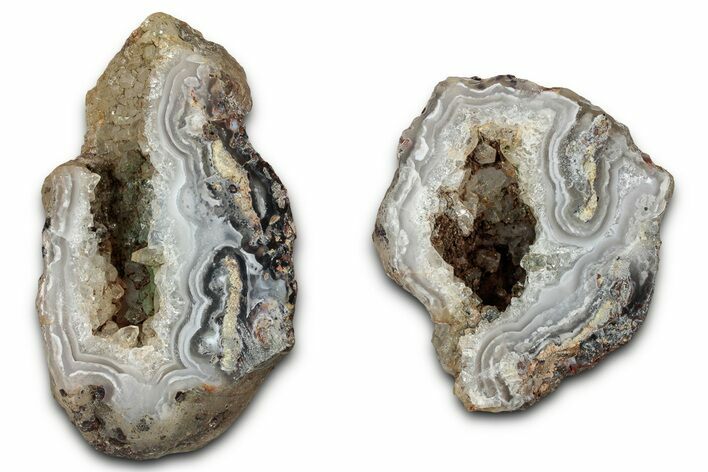 Polished Agate Nodule Pair - Mexico #330459
